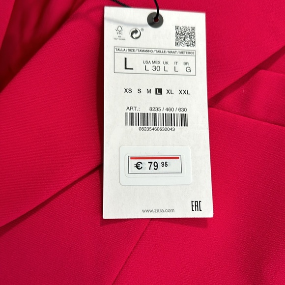 Zara women’s blazer - hot pink - Picture 5 of 6